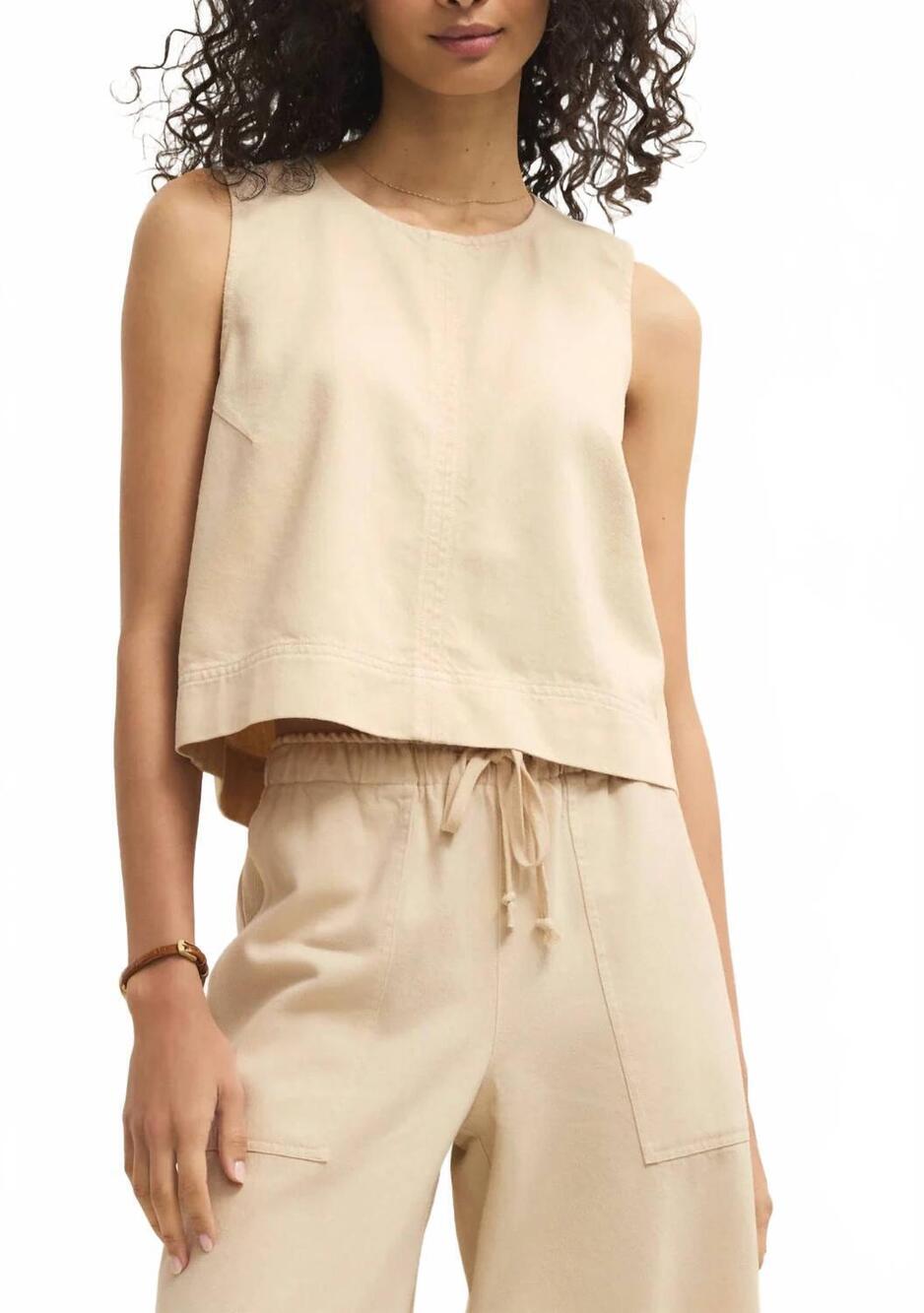 NEW Z SUPPLY sun seeker tank top in parchment